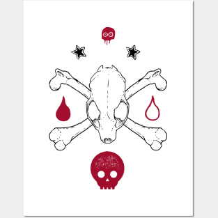 Trendy skull Posters and Art